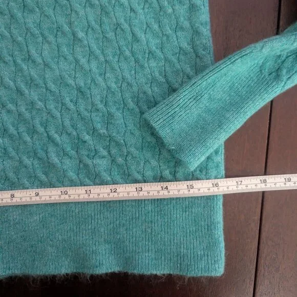LOFT Sweater Boatneck Teal Size Medium Soft and Cozy! - Picture 6 of 7